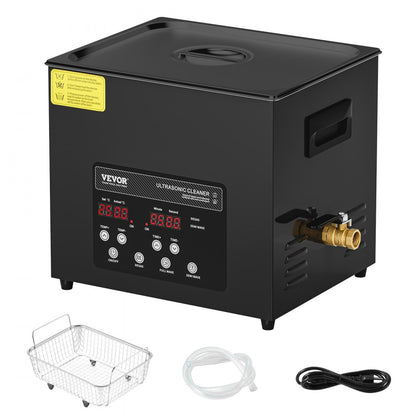 KZ-F10 - 10L VEVOR Ultrasonic Cleaner with Digital Control Panel