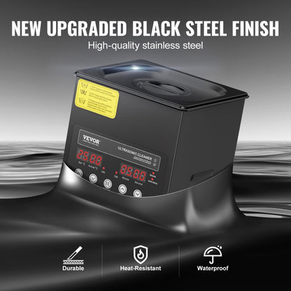 KZ-F2 - 2L VEVOR Ultrasonic Cleaner with Digital Control Panel