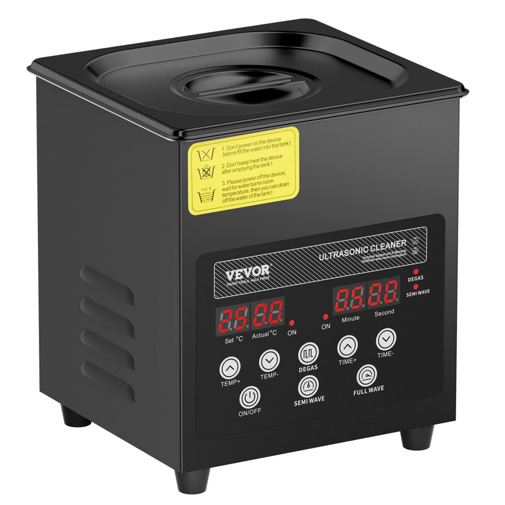 KZ-F2 - 2L VEVOR Ultrasonic Cleaner with Digital Control Panel