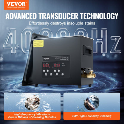 KZ-F6 - 6L Ultrasonic Cleaner with Digital Control & Degassing Feature