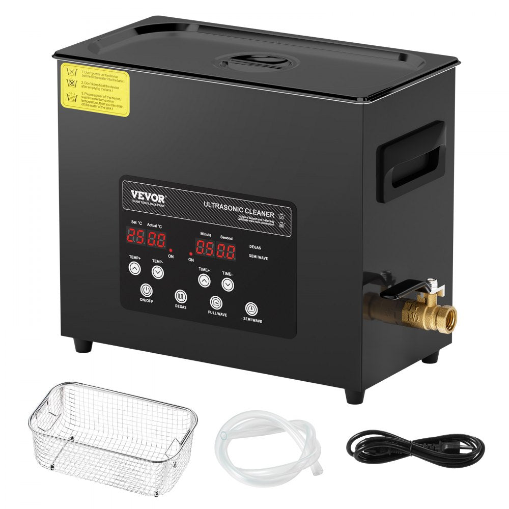 KZ-F6 - 6L Ultrasonic Cleaner with Digital Control & Degassing Feature