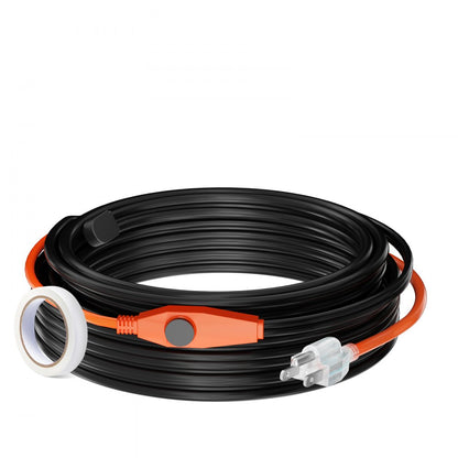 PFPC1-1A060 - 60FT Pipe Heating Cable with Thermostat, 7W/FT Power