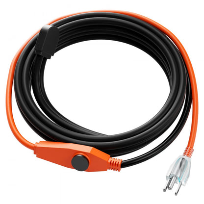 PFPC1-1A012 - 12FT Pipe Heating Cable with Thermostat & Waterproof Design