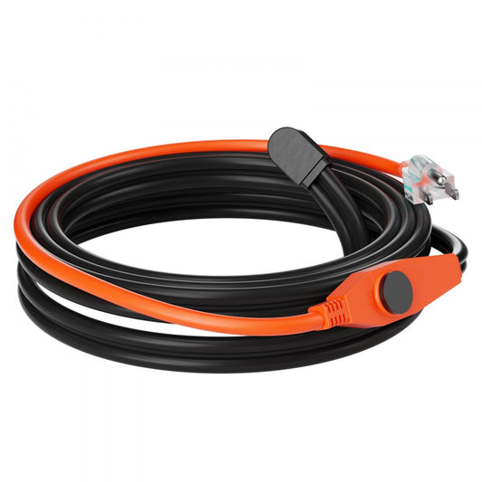 PFPC1-1A012 - 12FT Pipe Heating Cable with Thermostat & Waterproof Design