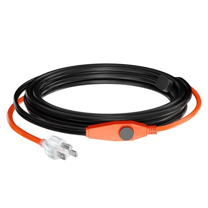 PFPC1-1A012 - 12FT Pipe Heating Cable with Thermostat & Waterproof Design