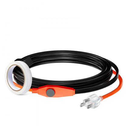 PFPC1-1A012 - 12FT Pipe Heating Cable with Thermostat & Waterproof Design