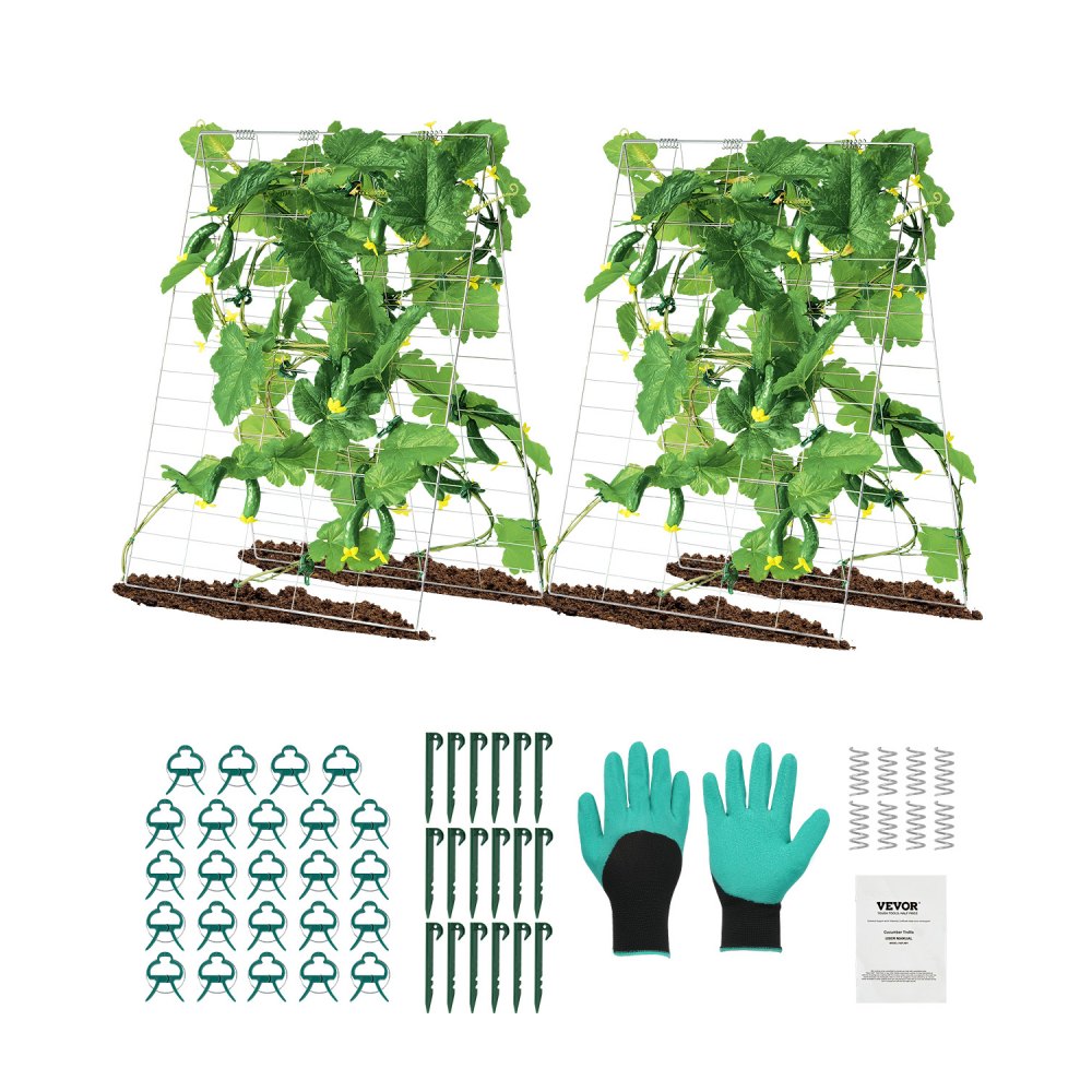 HGPJ002 - Durable 35" x 55" Metal A-Frame Trellis for Climbing Plants