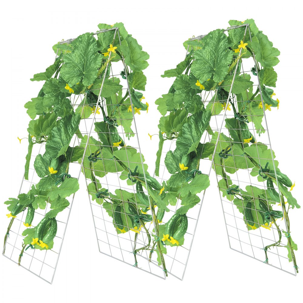 HGPJ002 - Durable 35" x 55" Metal A-Frame Trellis for Climbing Plants