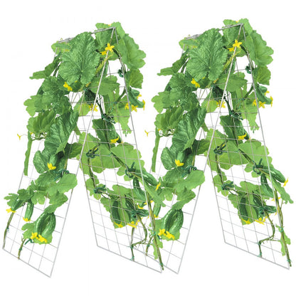 HGPJ002 - Durable 35" x 55" Metal A-Frame Trellis for Climbing Plants
