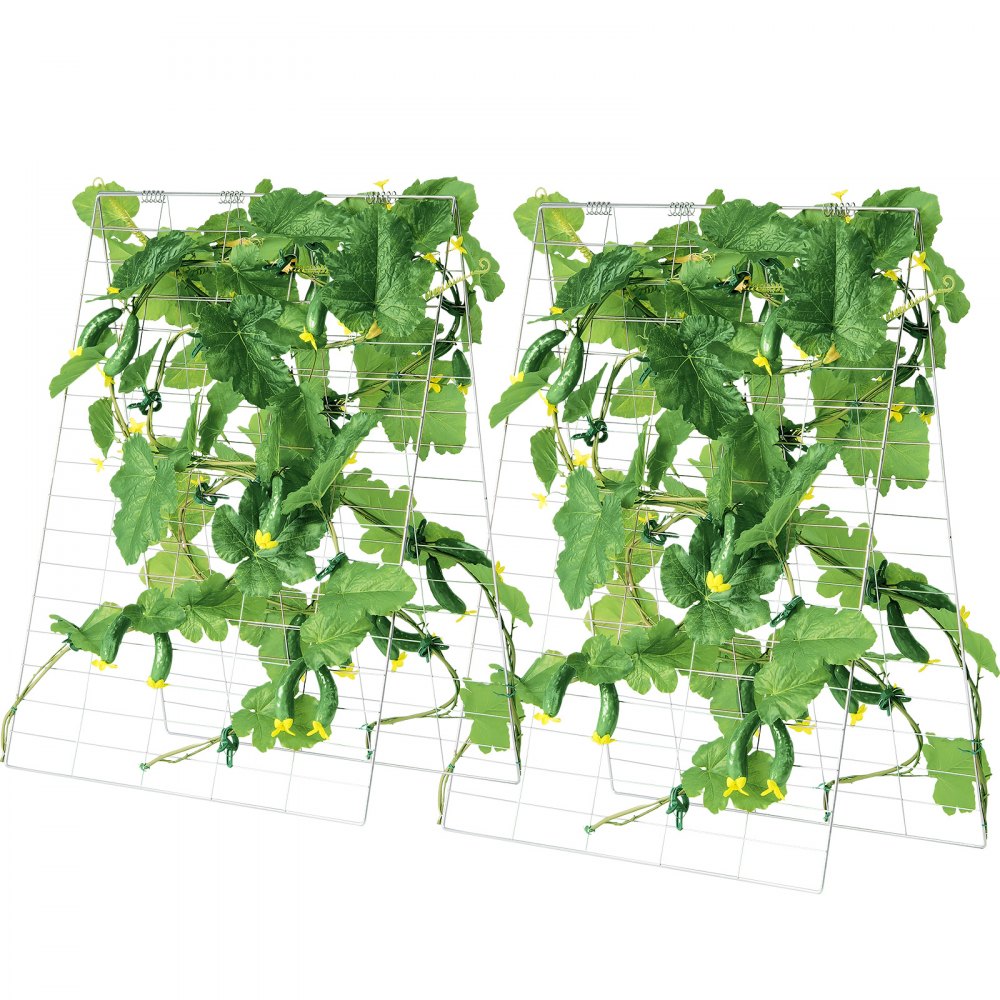 HGPJ002 - Durable 35" x 55" Metal A-Frame Trellis for Climbing Plants