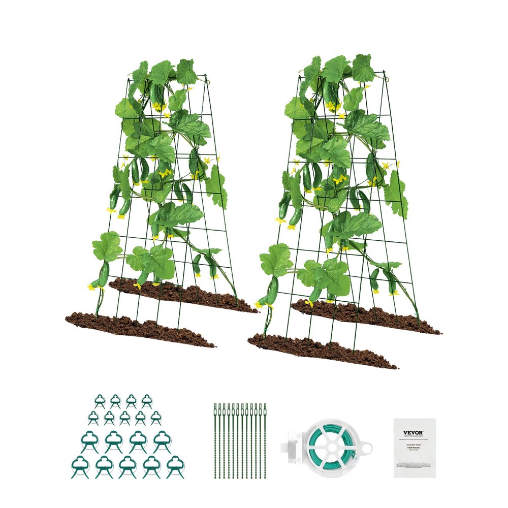 HGPJ001 - Durable 39" Metal A-Frame Trellis for Climbing Plants