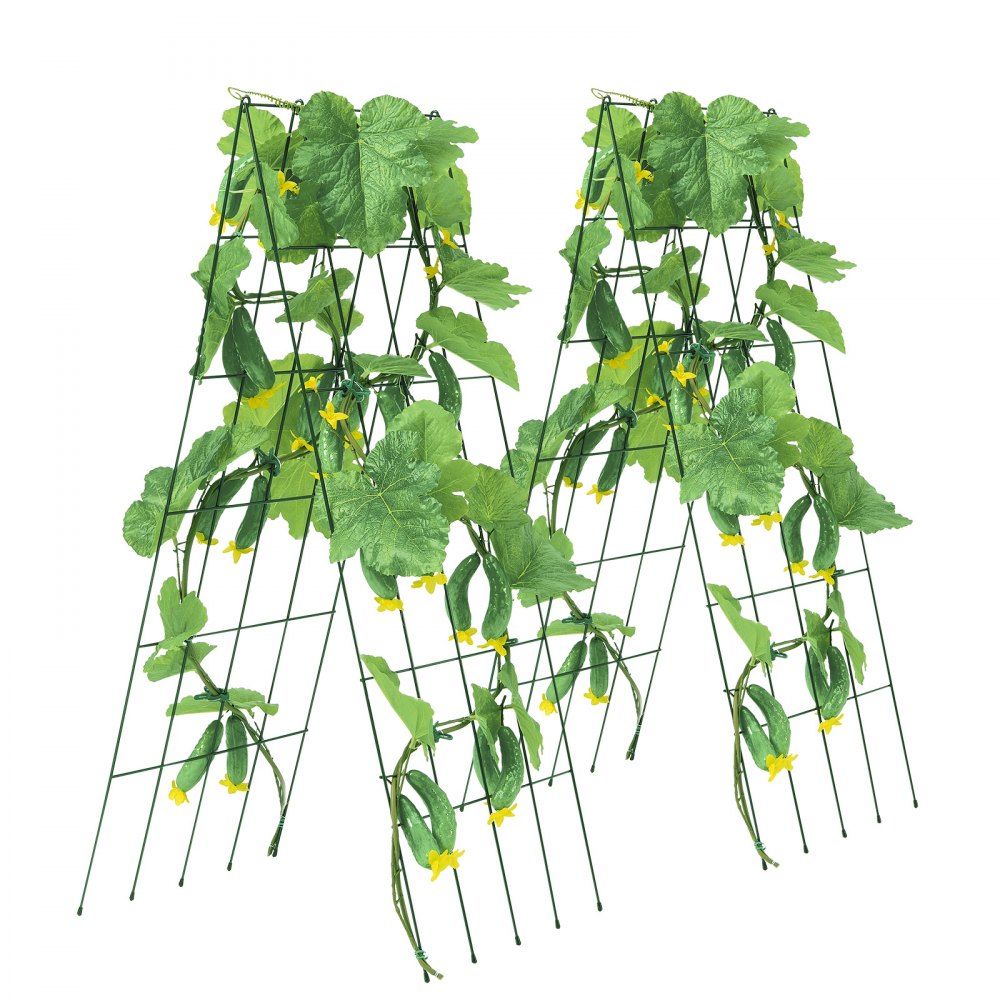 HGPJ001 - Durable 39" Metal A-Frame Trellis for Climbing Plants