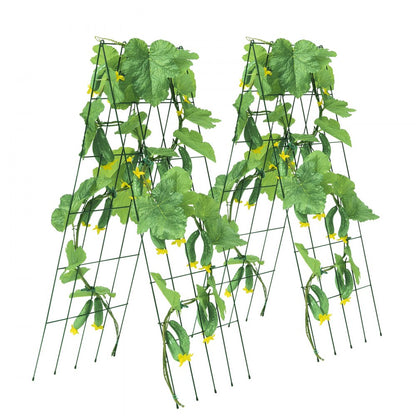 HGPJ001 - Durable 39" Metal A-Frame Trellis for Climbing Plants