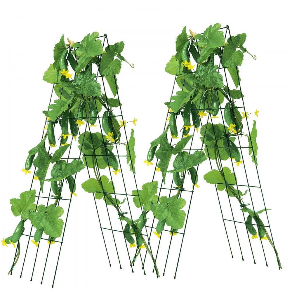 HGPJ001 - Durable 39" Metal A-Frame Trellis for Climbing Plants