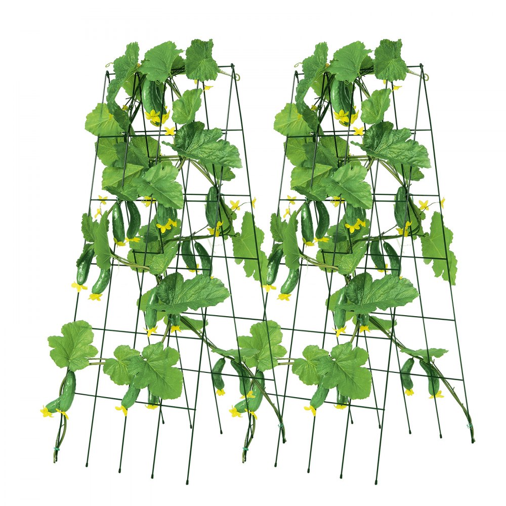 HGPJ001 - Durable 39" Metal A-Frame Trellis for Climbing Plants