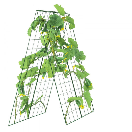 HGPJ003 - 46" Foldable Metal A-Frame Trellis for Climbing Plants
