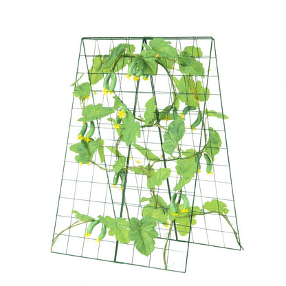 HGPJ003 - 46" Foldable Metal A-Frame Trellis for Climbing Plants