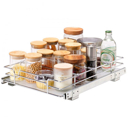LX-C9139B - Slide-Out Cabinet Organizer for Easy Kitchen & Bathroom Access