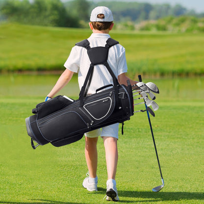 LS-95216 - 14-Way Divider Golf Cart Bag with 11 Pockets - Easy Access