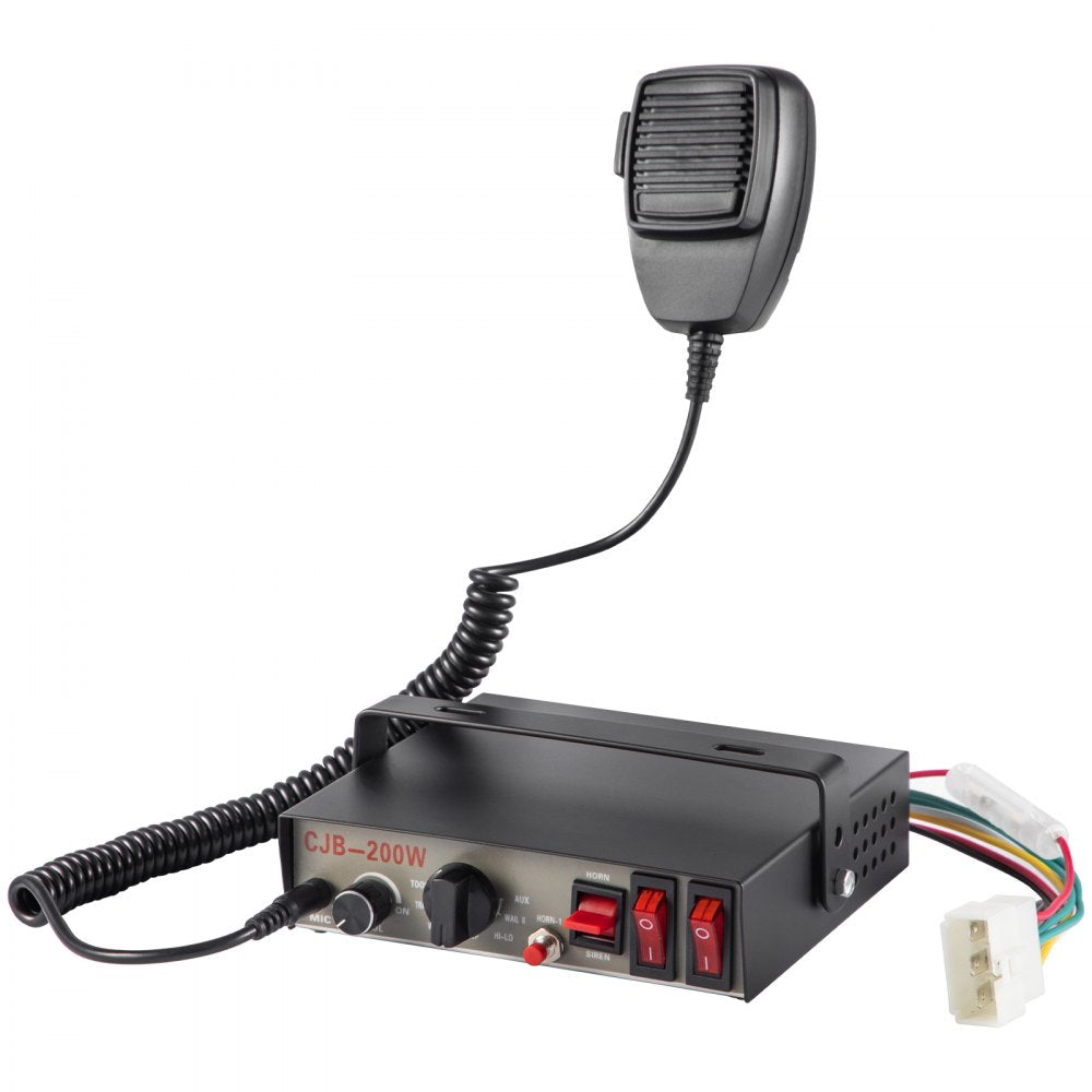 010857222462 - 200W Emergency Alert Kit with Handheld MIC & Mounting Bracket