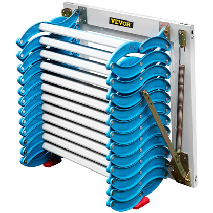 010351927960 - 12-Step Retractable Attic Stairs, 660 lbs Capacity, Space-Saving Design