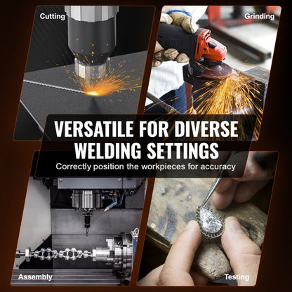 HD-50 - 12.4-Inch Rotary Welding Positioner with Adjustable Tilt and 120W Motor