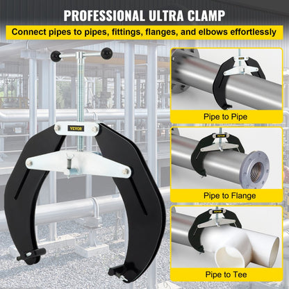 VV-UC-125 - Heavy-Duty Carbon Steel Pipe Clamp, 5" to 12" Range