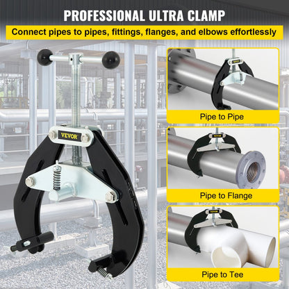 VV-UC-62 - Durable 2"-6" Steel Pipe Clamp for Fast Assembly