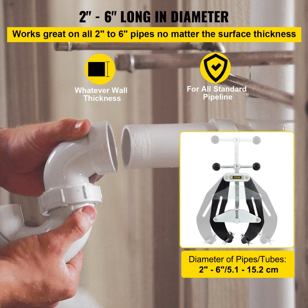 VV-UC-62 - Durable 2"-6" Steel Pipe Clamp for Fast Assembly