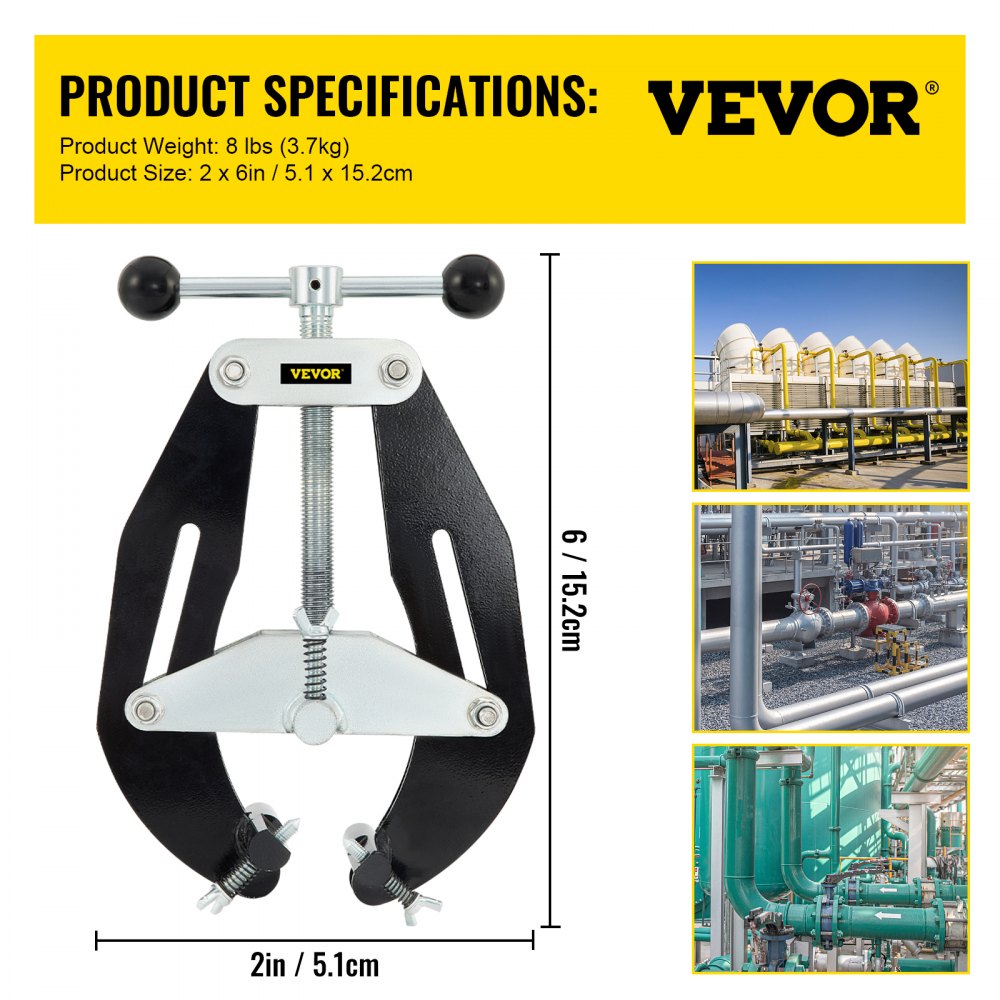 VV-UC-62 - Durable 2"-6" Steel Pipe Clamp for Fast Assembly