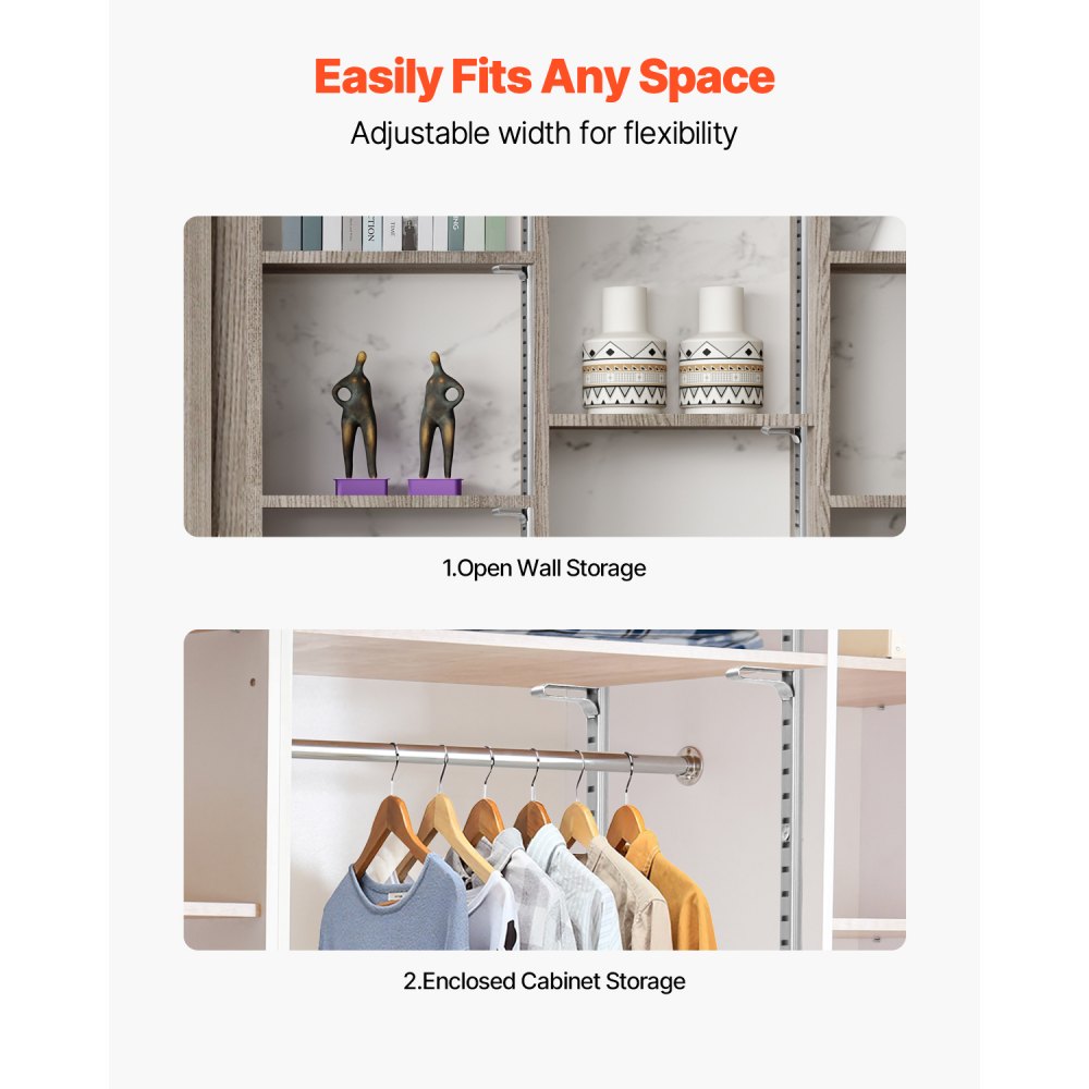 GD03 - Heavy-Duty 72.68" Adjustable Shelf Rail in SPCC Steel