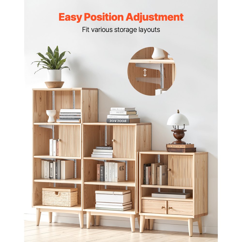 DCLZ01 - Heavy-Duty 39-Inch Adjustable Steel Shelf Track System