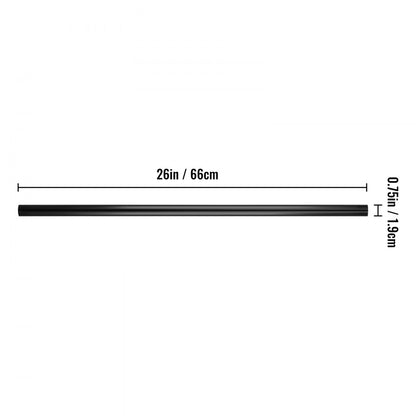 010133663021 - 101 PCS 26" Black Aluminum Deck Balusters for Easy Installation