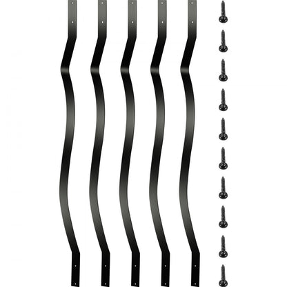 010889851220 - 32.25" Aluminum Alloy Black Deck Balusters, Easy Installation