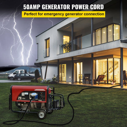 010292676748 - 30ft 50 Amp Durable RV Extension Cord with Pull Handles