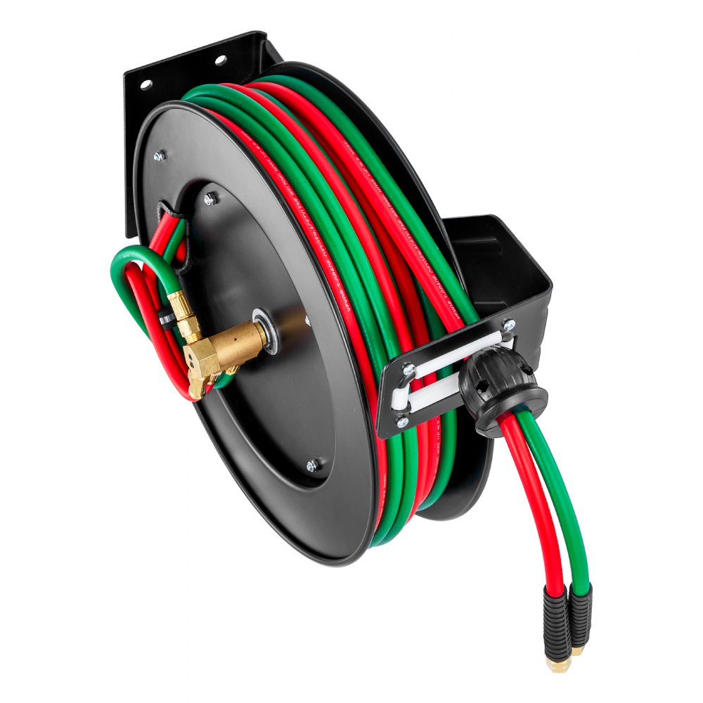 WDHRS01-RTW1450A - 50FT Auto-Rewind Welding Hose Reel, R-Grade Rubber