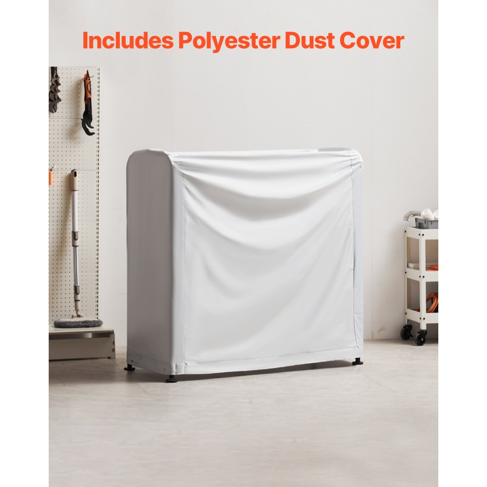 LX060 - Heavy-Duty Tire Storage Rack for 8 Tires with Dust Cover