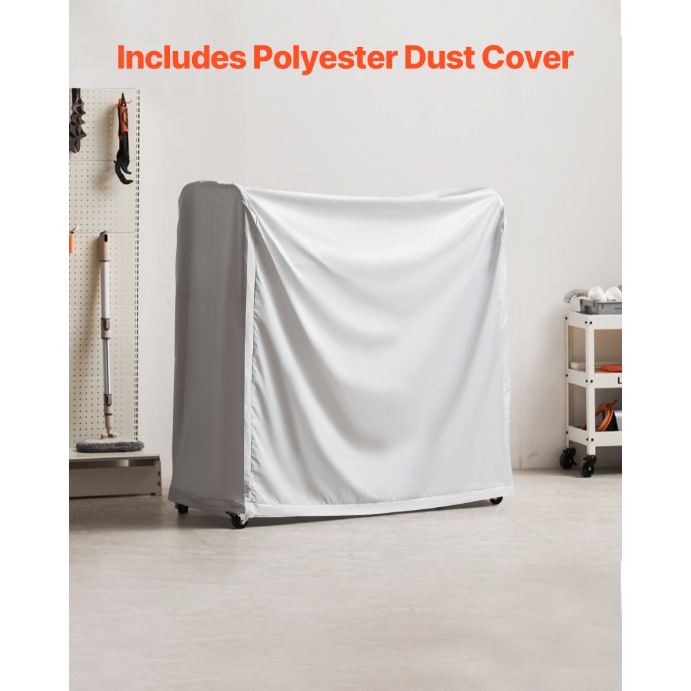 LX061 - Heavy-Duty 2-Layer Tire Rack with Casters & Dust Cover