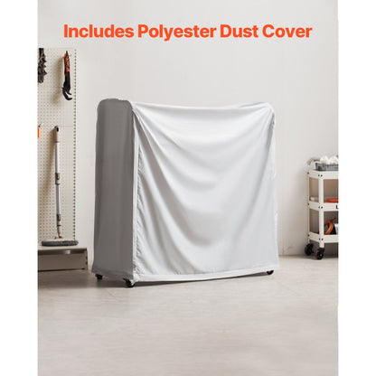 LX061 - Heavy-Duty 2-Layer Tire Rack with Casters & Dust Cover