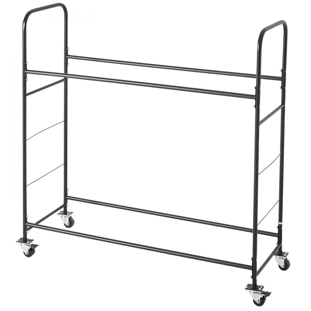 LX061 - Heavy-Duty 2-Layer Tire Rack with Casters & Dust Cover