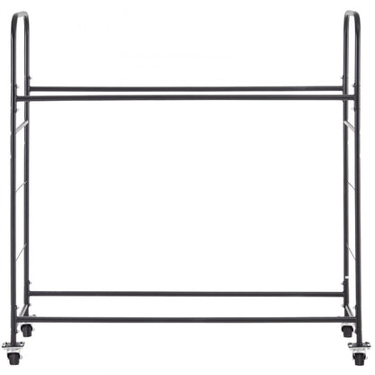 LX061 - Heavy-Duty 2-Layer Tire Rack with Casters & Dust Cover