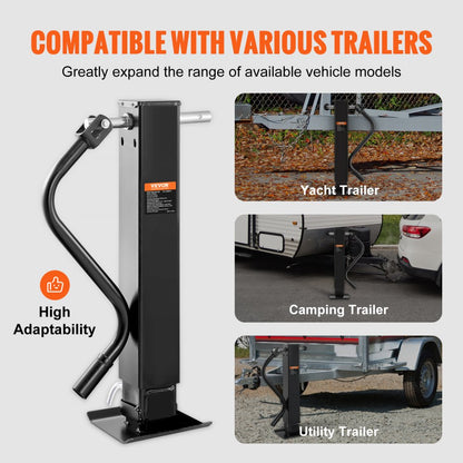 TJD-12000SP-F - Heavy-Duty Trailer Jack, 12000 lbs Capacity, Carbon Steel