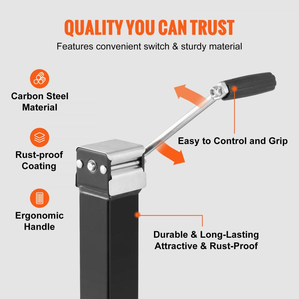 TJD-7000S - Heavy-Duty 8000 lb VEVOR Trailer Jack with Ergonomic Handle
