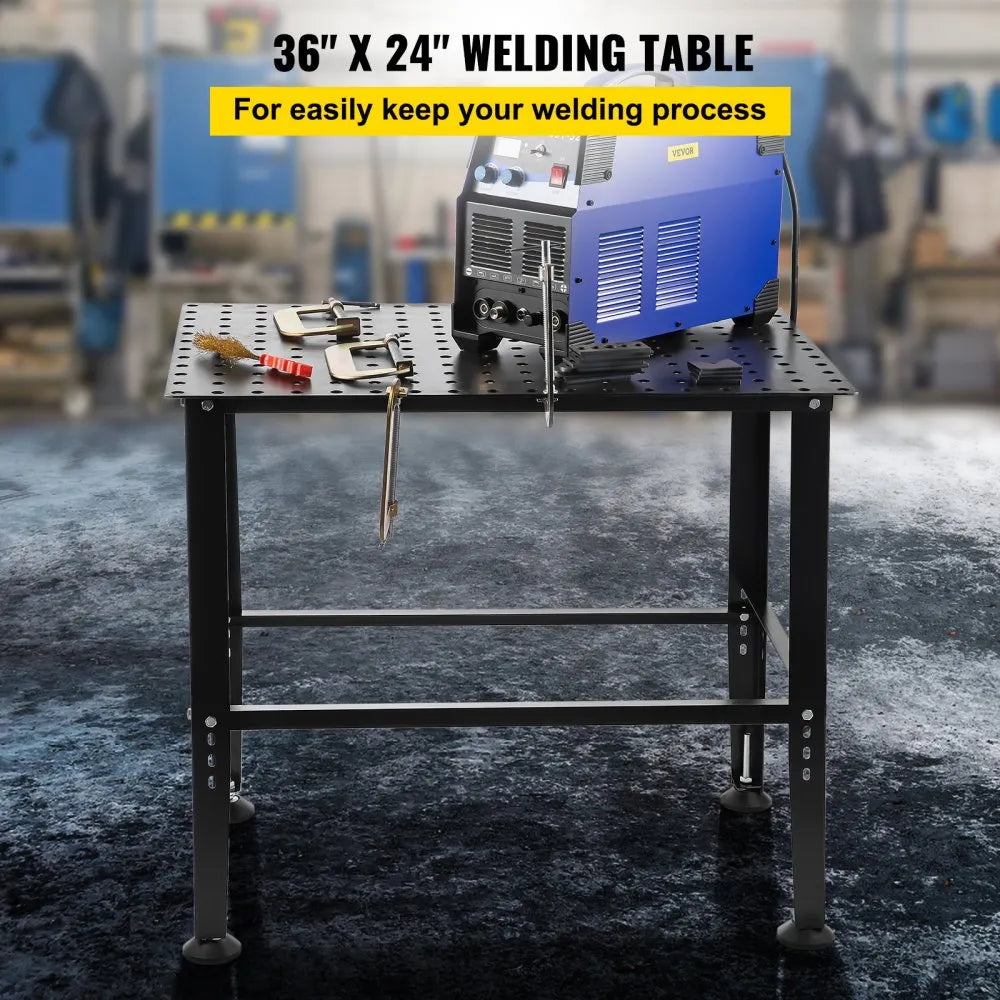 VV-WT-600 - Heavy-Duty 36" x 24" Welding Table, 600lbs Capacity