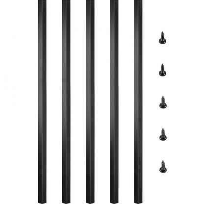 010846753520 - Easy Install 32"x0.8" Black Aluminum Deck Balusters