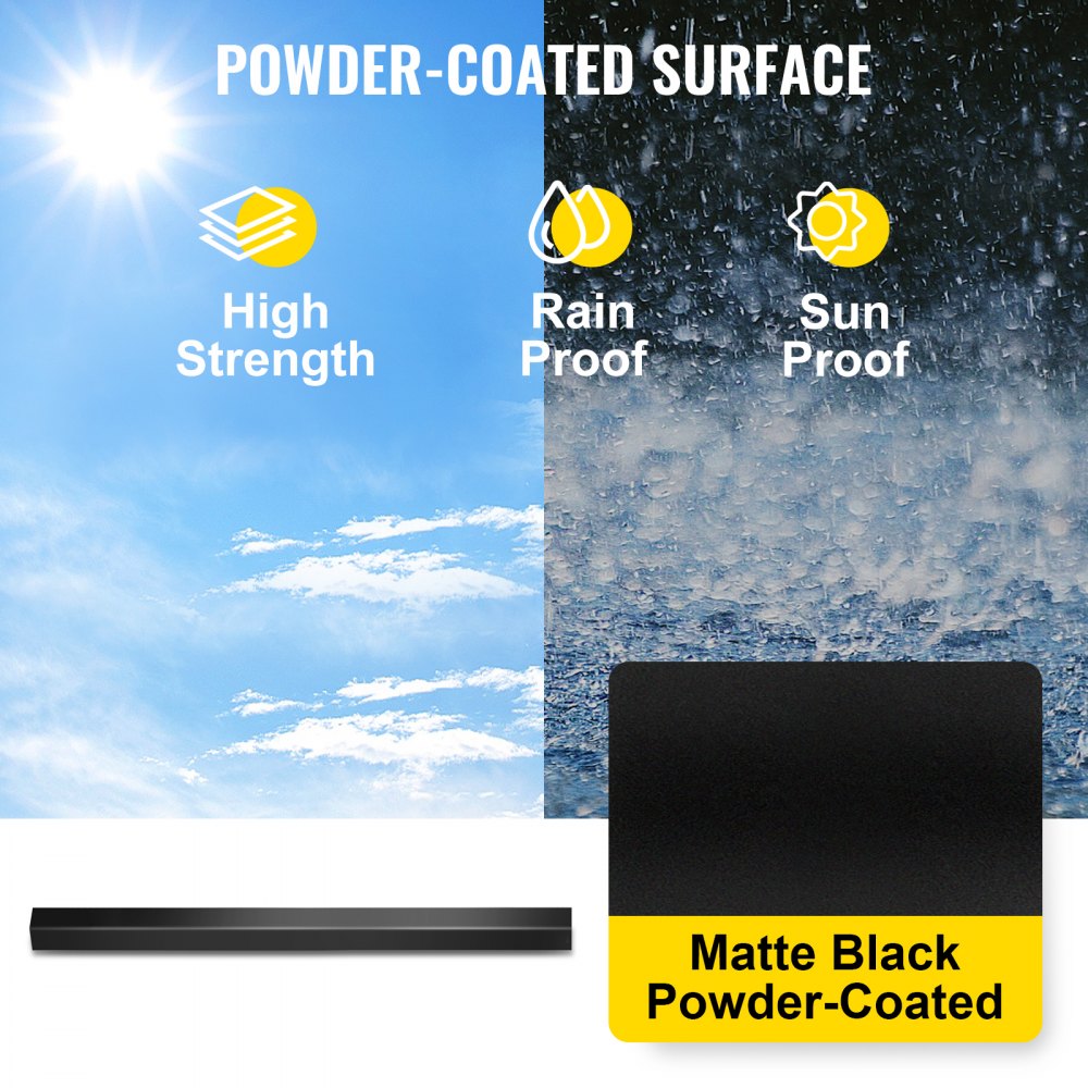 010846753520 - Easy Install 32"x0.8" Black Aluminum Deck Balusters