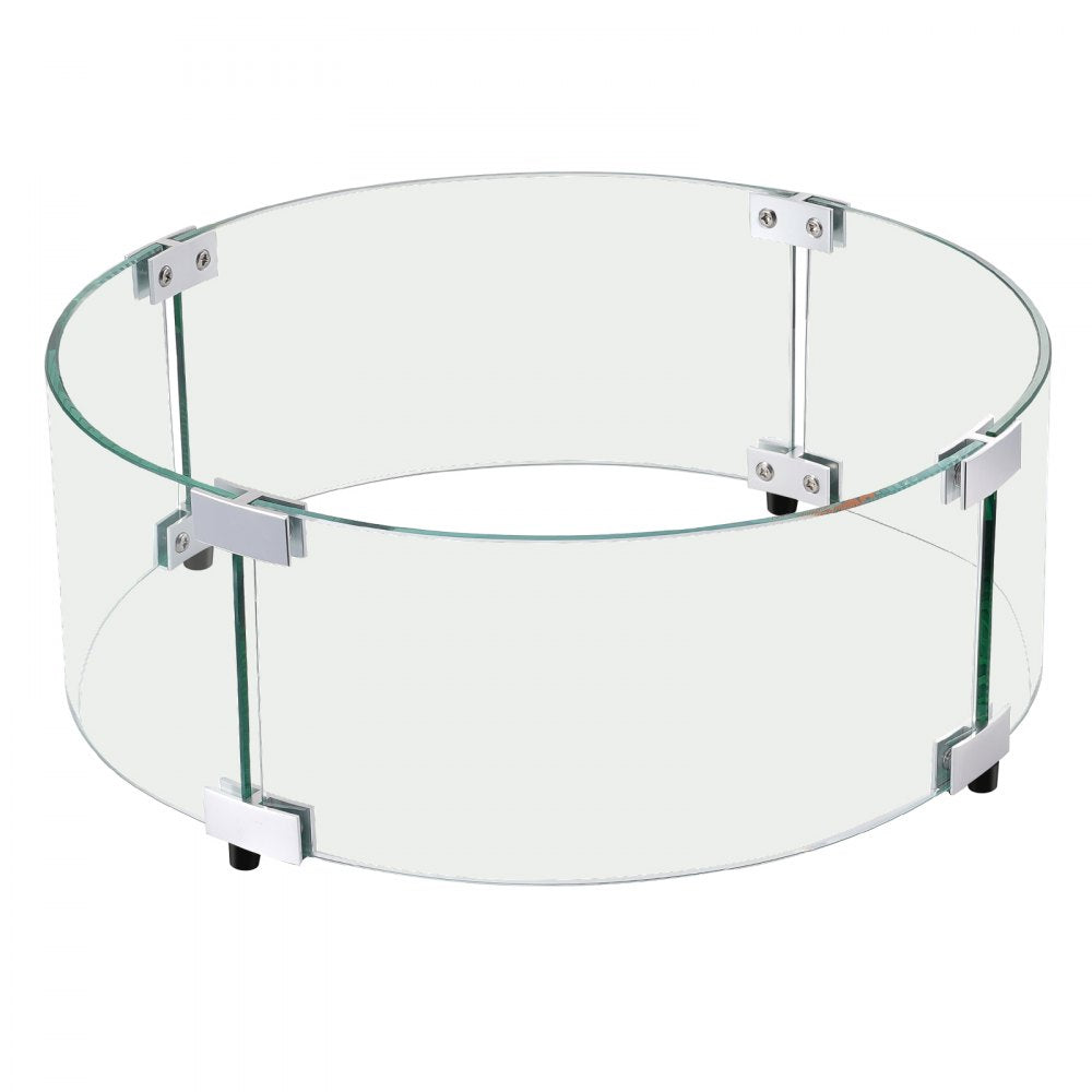FFB18# - 29" Tempered Glass Wind Guard for Fire Pits