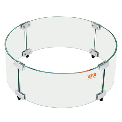 FFB18# - 29" Tempered Glass Wind Guard for Fire Pits