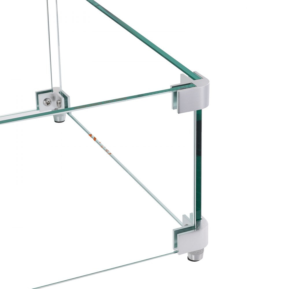 VV-FWG-FX1515 - Durable 0.31-Inch Glass Wind Guard for Square Fire Tables