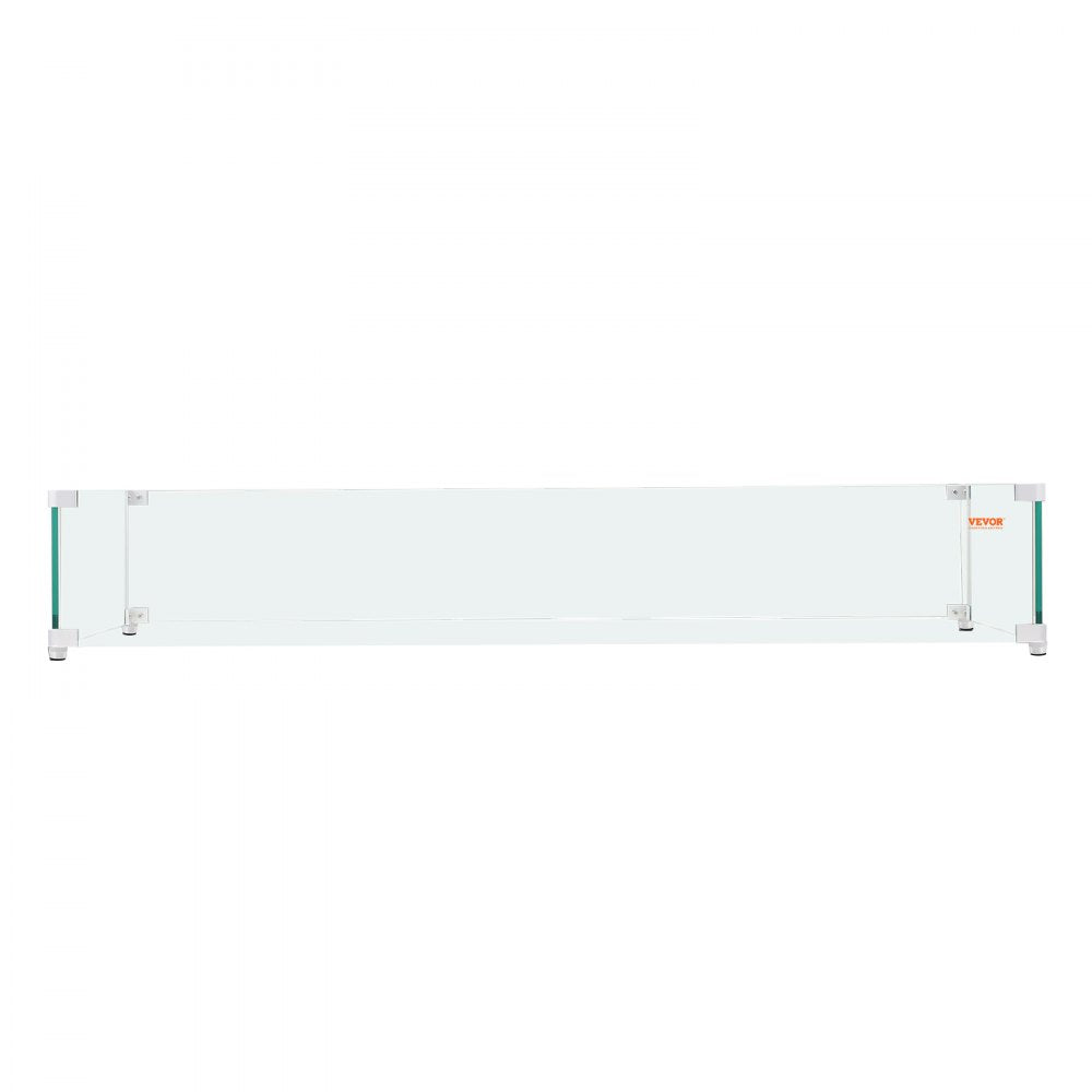VV-FWG-FX248 - Sturdy Tempered Glass Wind Guard for Square Fire Pit